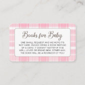 Schattigee Highland Koe Roze Baby shower behuizing Informatiekaartje (Voorkant)