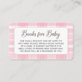 Schattigee Highland Koe Roze Baby shower behuizing Informatiekaartje