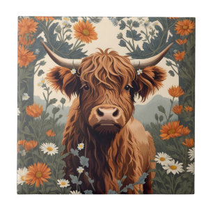 Schattigee Highland Koe Tegeltje
