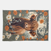 Schattigee Highland Koe Theedoek (Horizontaal)