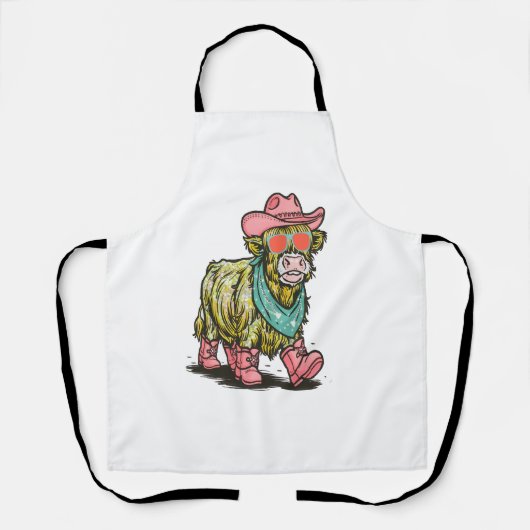 Schattigee Highland Koe, Western Schort (Voorkant)