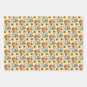 Schattigee Highland Koeien & Gele Zonnebloemen Inpakpapier Vel (Voorkant 3)