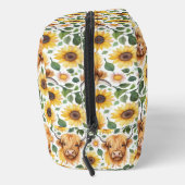 Schattigee Highland Koeien & Gele Zonnebloemen Toilettasje (Rechts)