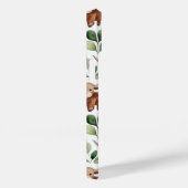 Schattigee Highland Koeien & Roze Bloemen Patroon  Case-Mate iPhone Case (Achterkant / Rechts)