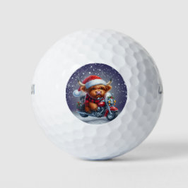 Schattigee Highland motor kerst Koe Golfballen