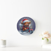 Schattigee Highland motor kerst Koe Ronde Klok (Huis)