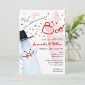 Schattigee hij / zij geesten Halloween Gender Reve Kaart (Staand voorkant)