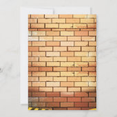 Schattigee Hiphop verjaardagsthema-uitnodiging Kaart (Achterkant)