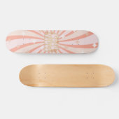 Schattigee Hippie Retro Goede Vibes Skateboard (Horizontaal)