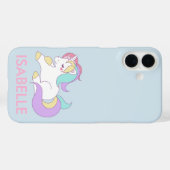Schattigee hippische regenboogeenhoorn Case-Mate iPhone case (Achterkant (horizontaal))