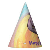 Schattigee Hippo Happy Birthday Feesthoedjes (Links)