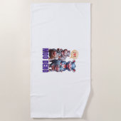 Schattigee Hippo Moo Deng T-shirt, Cool Moo Deng H Strandlaken (Voorkant)