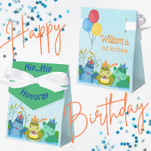 Schattigee Hippo Safari River Verjaardag Bedankdoosjes