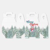 Schattigee Hippo Santa wilde kerstboom Vrolijk ker Bedankdoosjes (Ongevouwen)