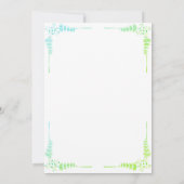 Schattigee Hippopotamus Bloemkrans 3e Verjaardag Kaart (Achterkant)