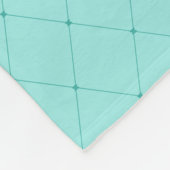 Schattigee Hipster Polar Beer Blauwgroen Faux Quil Fleece Deken (Hoek)