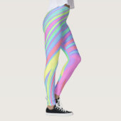 Schattigee holografische marmeren kunst leggings (Rechts)