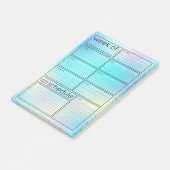 Schattigee holografische weekplanner Post-it® note (Schuin)