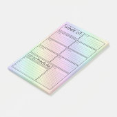 Schattigee holografische weekplanner Post-it® note (Schuin)