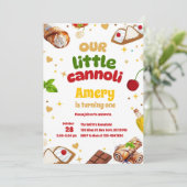 Schattigee Holy Cannoli Uitnodiging voor een moder (Staand voorkant)