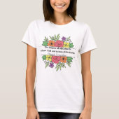 Schattigee Homeschool CC Gesprekken Christelijk T-shirt (Voorkant)
