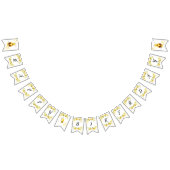 Schattigee hommel bij Happy birthday Vlaggetjes (Alle)