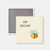 Schattigee hommel gepersonaliseerd magneet (Voorkant / Achterkant)
