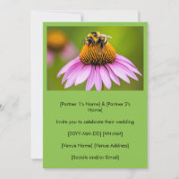 Schattigee hommel op Paarse coneflower bruiloft
