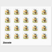 Schattigee hommel Sticker - Springtime bestuiver (Vel)