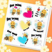 Schattigee hommel stickers