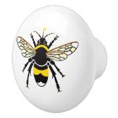 Schattigee hommel - Wildlife - Natuur- Keramische Knop (Rechts)