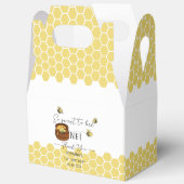 Schattigee hommel zo lief om één 1e verjaardag te  bedankdoosjes (Open)