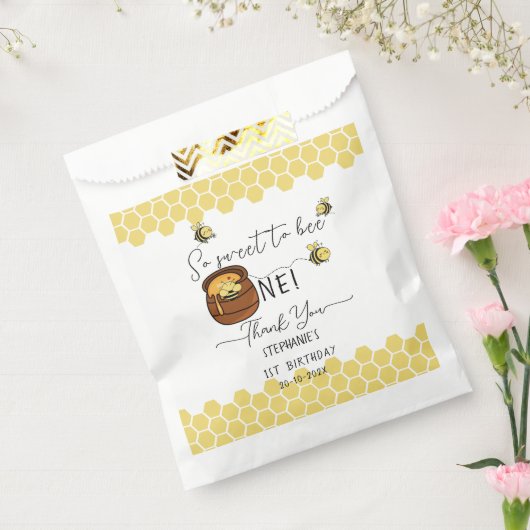 Schattigee hommel zo lief om één 1e verjaardag te  bedankzakje (Gezegeld)