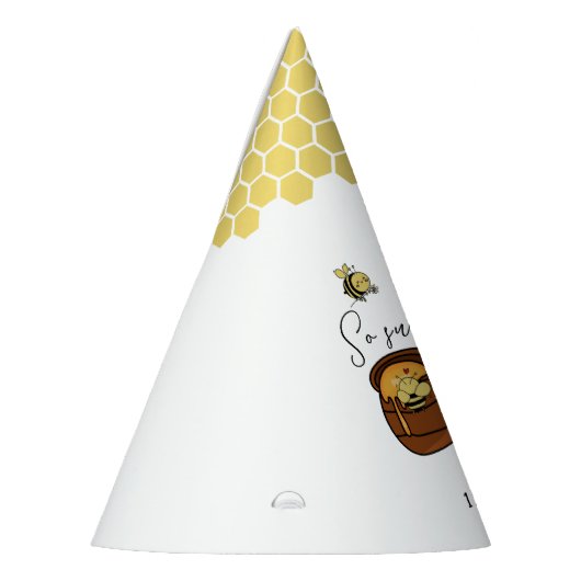 Schattigee hommel zo lief om één 1e verjaardag te feesthoedjes (Links)