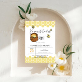 Schattigee hommel zo lief om één 1e verjaardag te  kaart