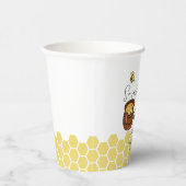 Schattigee hommel zo lief om één 1e verjaardag te  papieren bekers (Rechts)