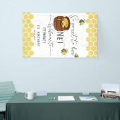 Schattigee hommel zo lief om één 1e verjaardag te  spandoek (Beurs)