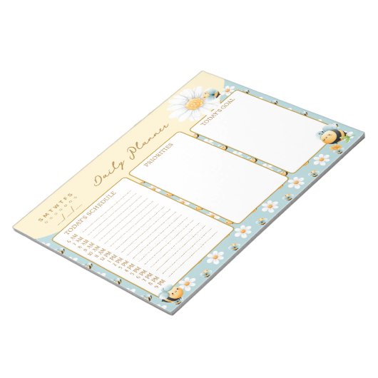 Schattigee hommels planner notitieblok (Schuin)