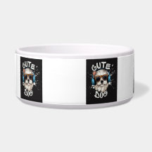 SCHATTIGEE HOND AFBEELDING,,,, Keramische Pet Bowl