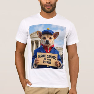 Schattigee hond Bernie Sanders is mijn heldensweat T-shirt