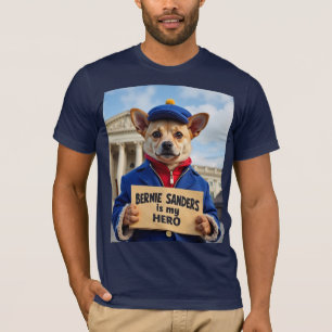 Schattigee hond Bernie Sanders is mijn heldensweat T-shirt