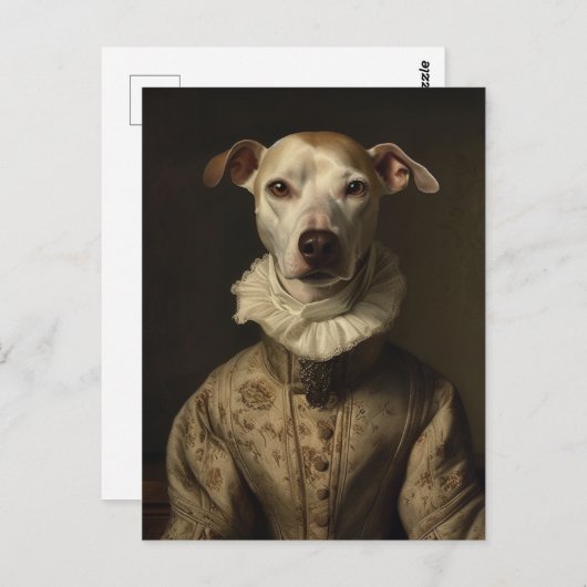 Schattigee  hond briefkaart (Voorkant / Achterkant)