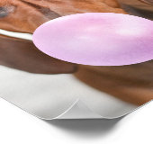 Schattigee Hond, Bubble Gum Bubble, Naam of Berich Poster (Hoek)