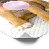 Schattigee Hond, Bubble Gum Bubble, Naam of Berich Poster (Hoek)