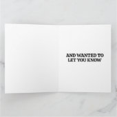 SCHATTIGEE HOND DENKEN AAN JE WENSKAART KAART (Binnen)