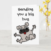 Schattigee hond die 4 knuffels stuurt, mist je kaart (Gele Bloem)