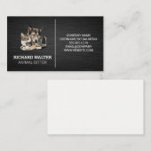 Schattigee hond en Kat | Dierenbescherming Visitekaartje (Voorkant / Achterkant)