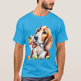 Schattigee hond en vruchten t-shirt