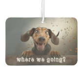 Schattigee Hond Foto Auto Luchtverfrisser (Achterkant)