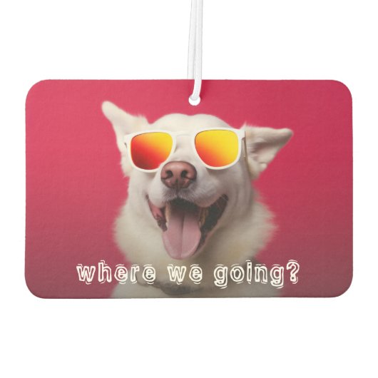 Schattigee Hond Foto Auto Luchtverfrisser (Achterkant)